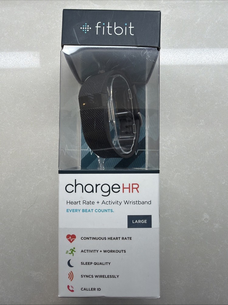 Fitbit Charge HR GPS Activity Tracker - Black, L