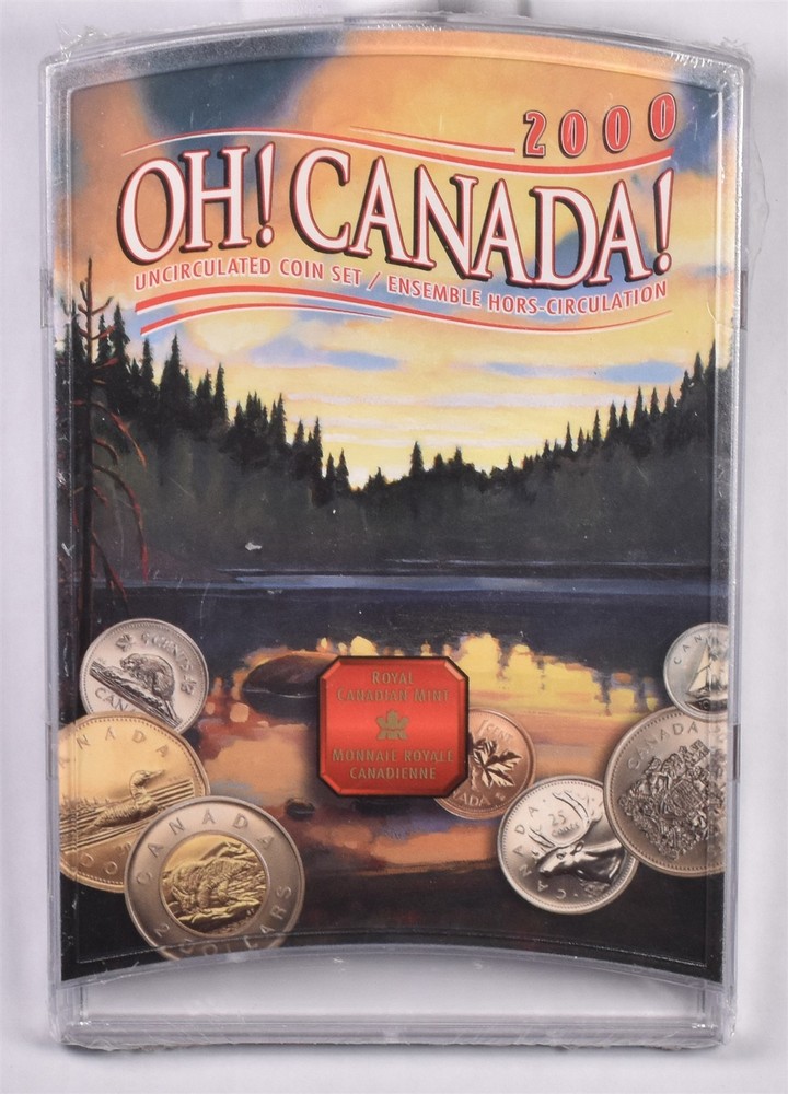 2000 OH! Canada! 7 Coin Set - In Sealed Plastic
