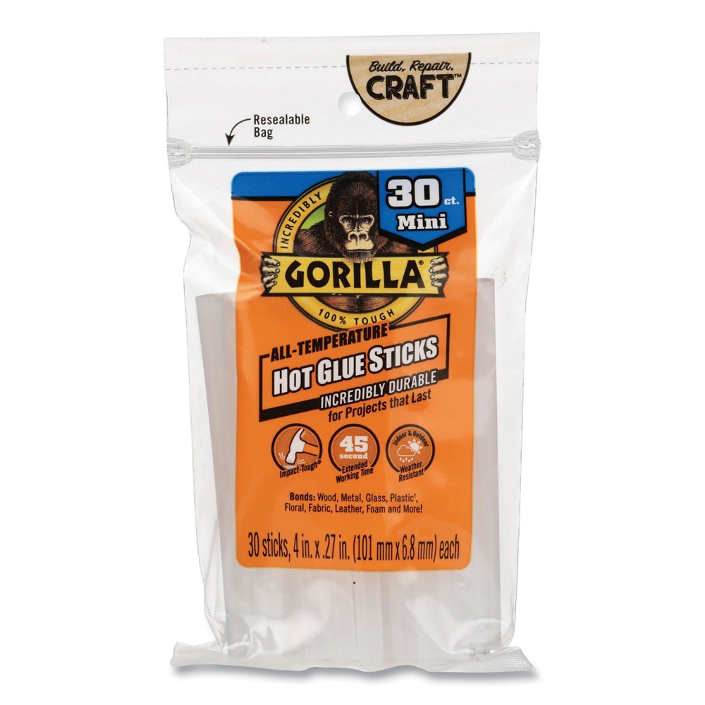 High-Temp Mini Glue Sticks .27"X4" 30/Pkg