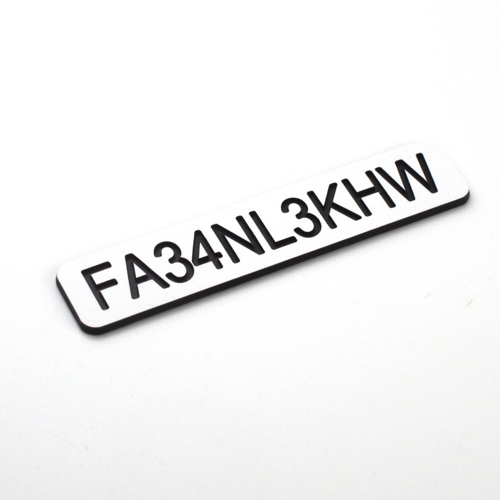 FAA DRONE REGISTRATION TAG STICKER, ENGRAVED