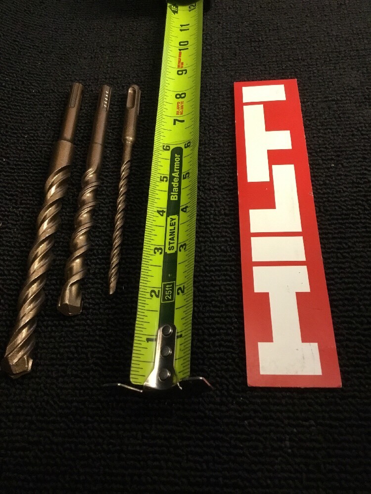 HILTI BIT SET SDS PLUS PREOWNED, DURABLE, FREE HAT, FAST SHIP