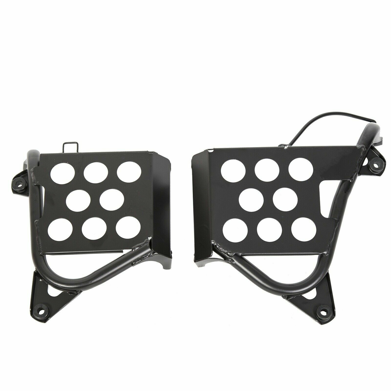 Black Heel Guards Footrest For 1987-2006 Yamaha Banshee LH+RH Nerf Bars