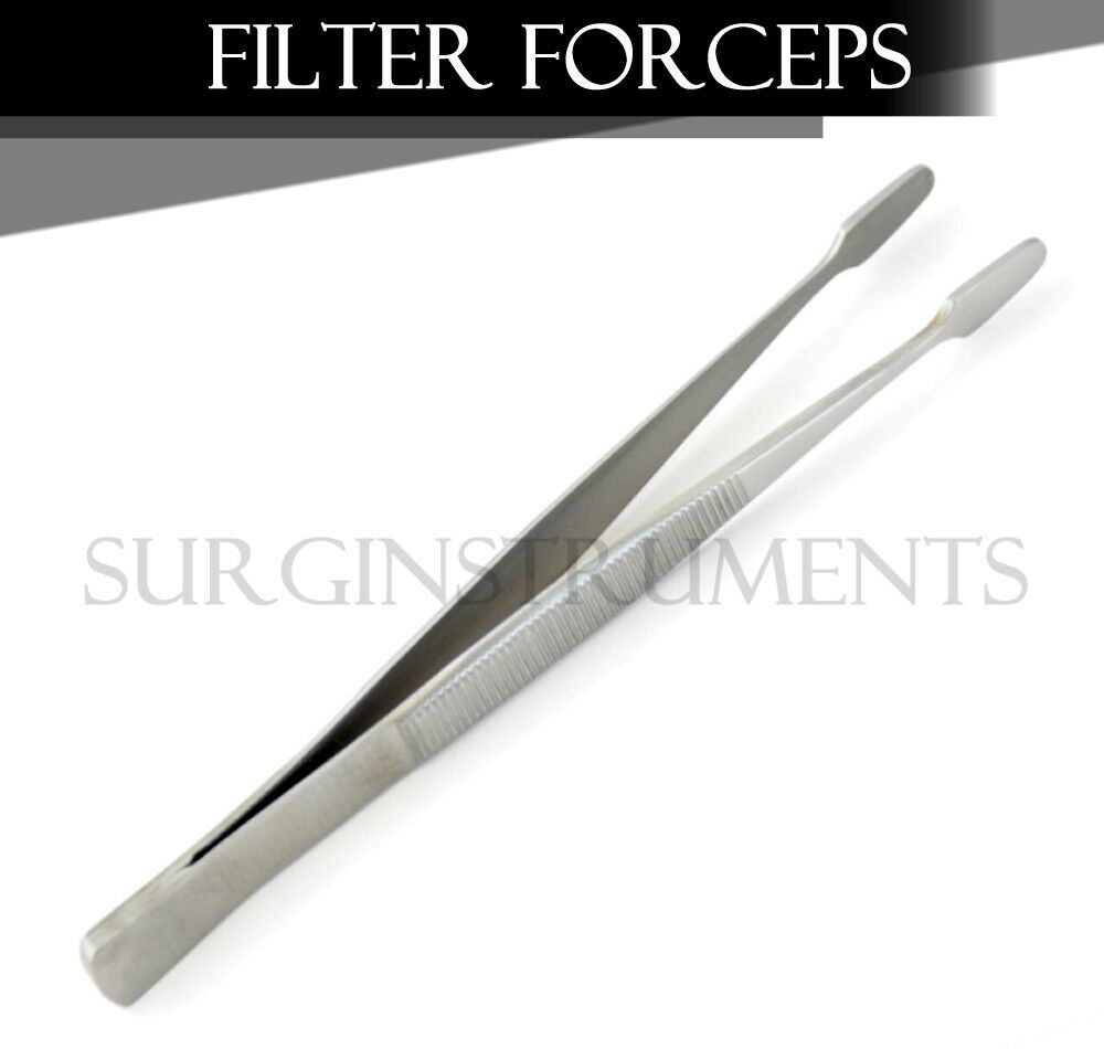 3 Filter Forceps - Stainless Steel Surgical & Veterinary Lab Instruments