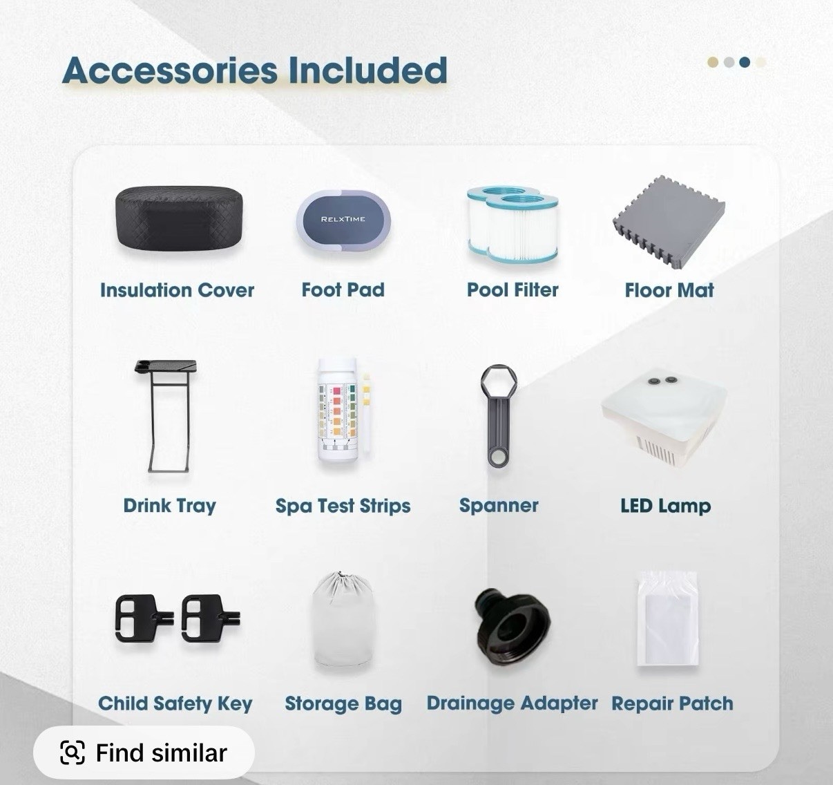 RELXTIME Portable Small Hot Tub for 2 Person Outdoor Oval Hot Tub. Black