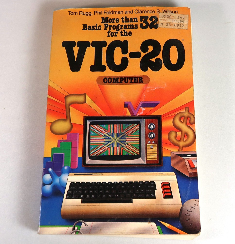 More Than 32 Basic Programs for VIC-20 1983 Computer Book Vintage