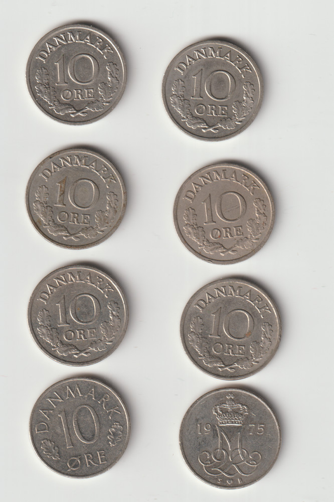 DENMARK 10 ORE--29 different