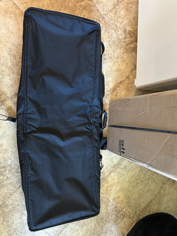Road Runner Keyboard Bag Deep 76 Key Black Soft Case W Strap