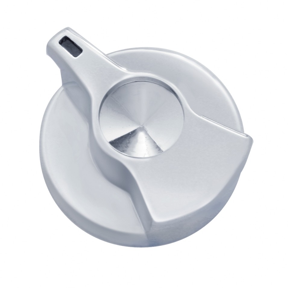 Peterbilt Chrome Plastic Timer Knob - Indented