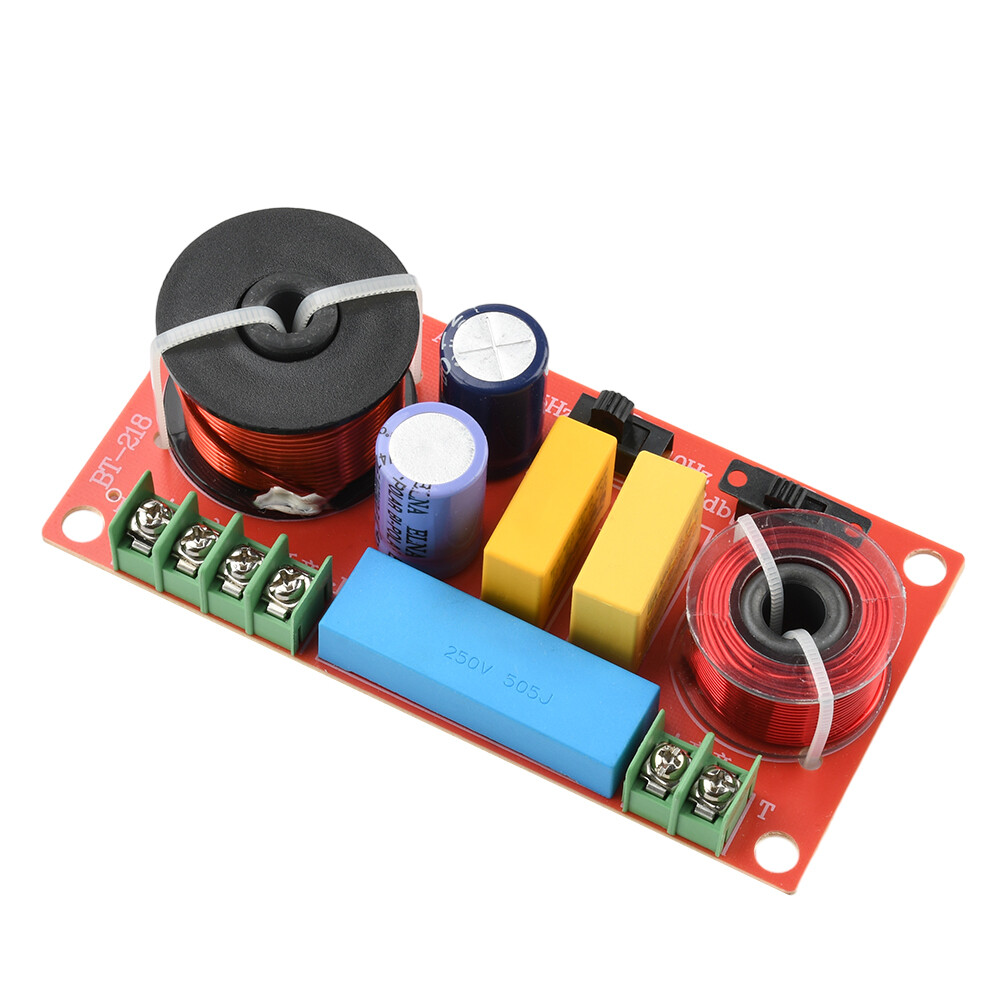 HiFi Bookshelf Speaker Crossover Adjustable 2-Way High Low Frequency Divider DIY