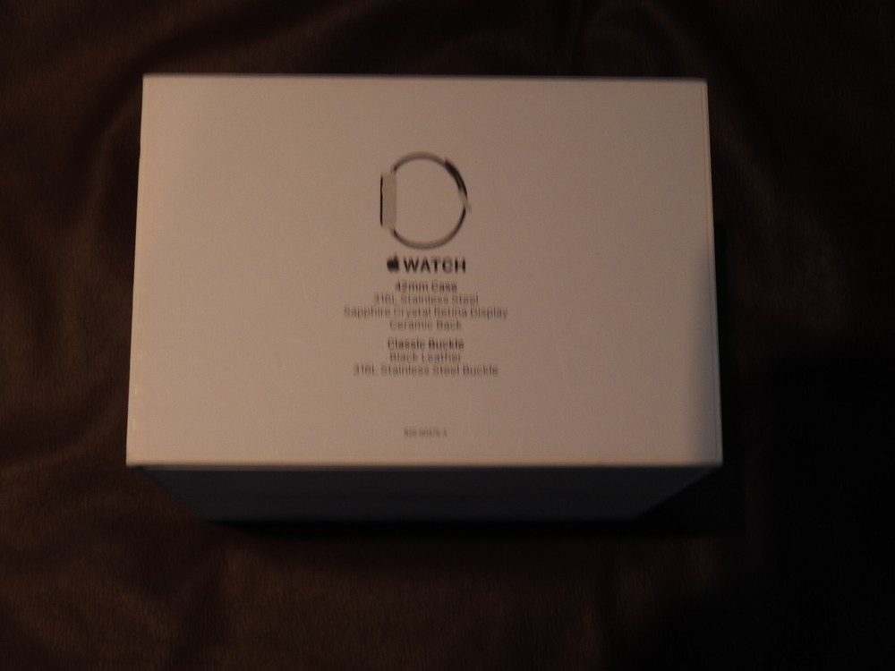 1ST GEN APPLE WATCH Model A1554 BOX EMPTY, BOX ONLY MANUAL SLEEVE- ALSO EMPTY