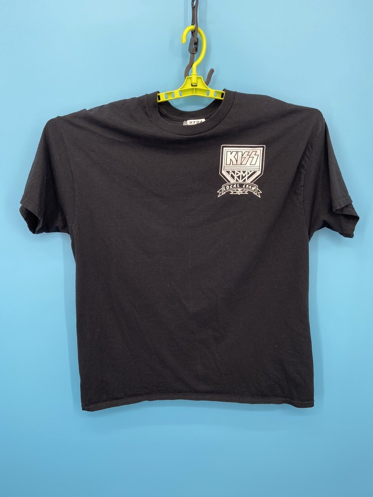 KISS T Shirt Mens XL Black Crew End Of The Road World Tour Concert Rock Band EUC