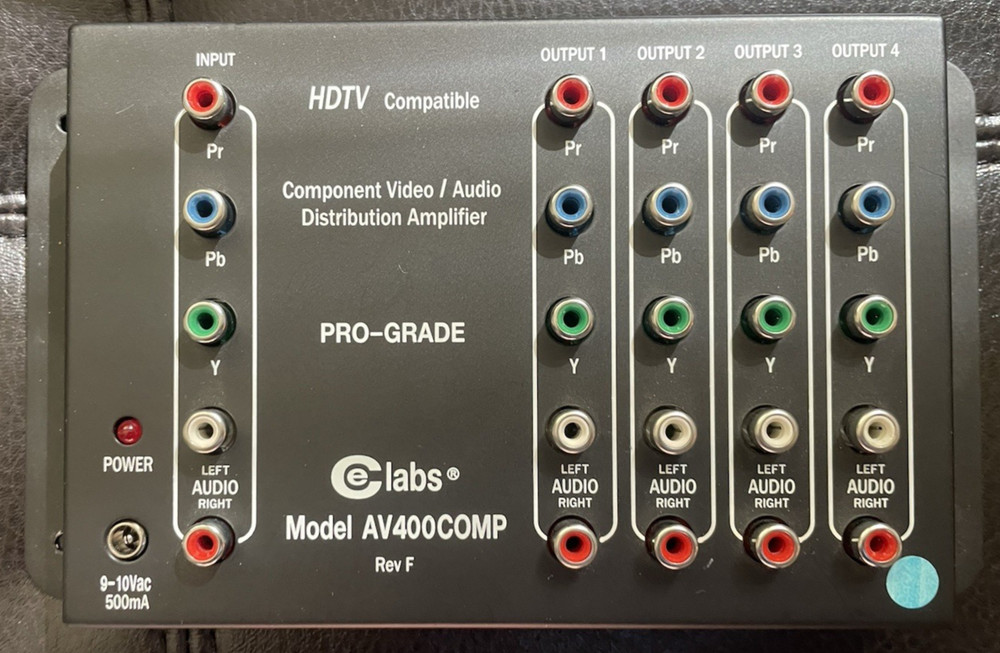 CELabs Pro-Grade Model AV400COMP Video Audio w/Power source