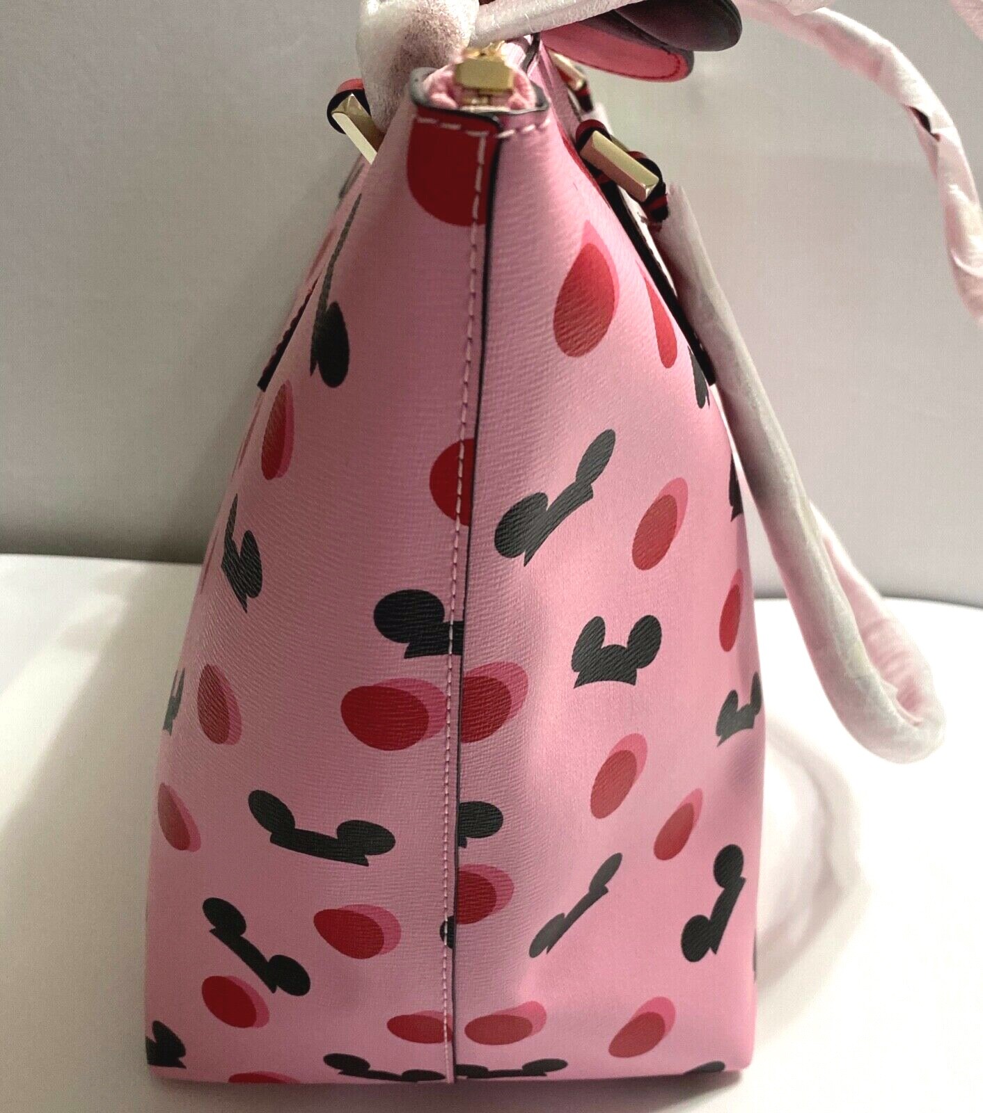 NWT! GENUINE Disney Parks Kate Spade~Mickey Mouse Pink Ears Hat Tote ACTUAL BAG