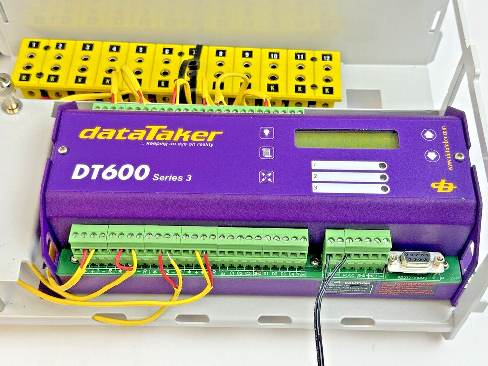 DATA TAKER - DT600 SER. 3 - TEMPERATURE SURVEY SYSTEM - DATA LOGGER