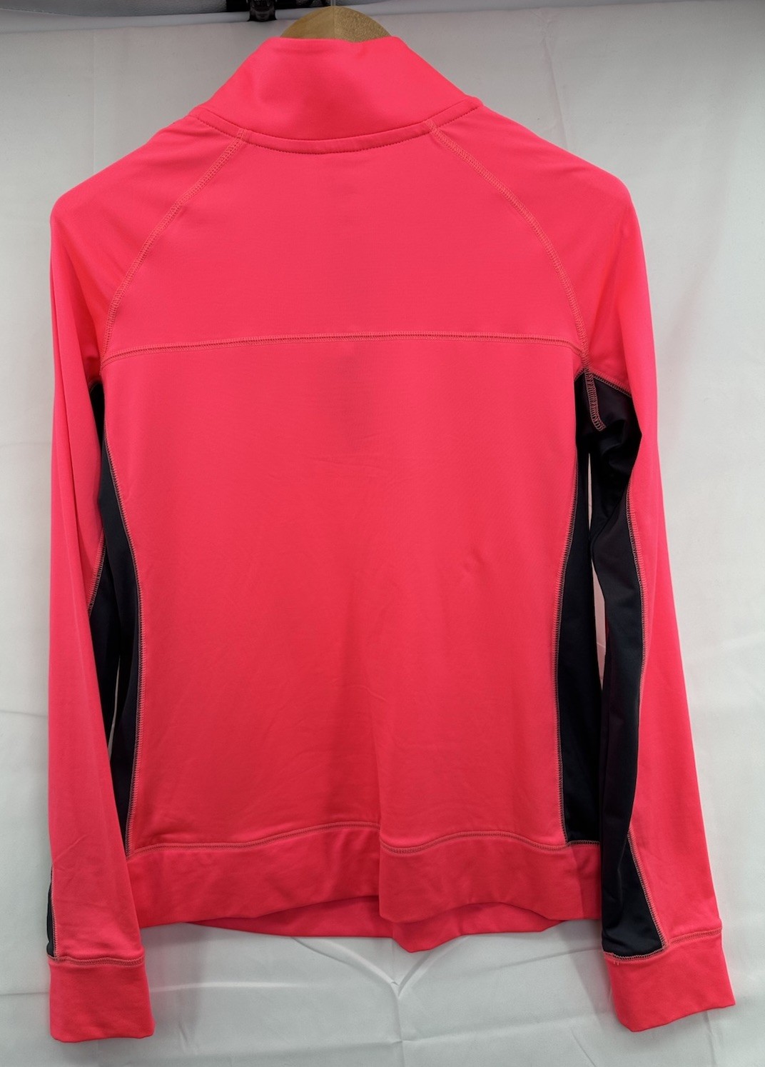 New PINK Victoria's Secret Ultimate Logo Pink Gray 1/4 Zip Pullover Women’s