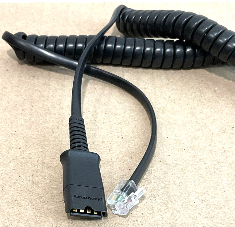 Plantronics Cable with Quick Disconnect 26716-01 ✅❤️️✅❤️️ New Open Box!