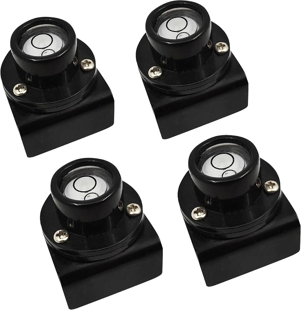 4PCS White Bubble Level For Aluminum Leveling Grand Rod