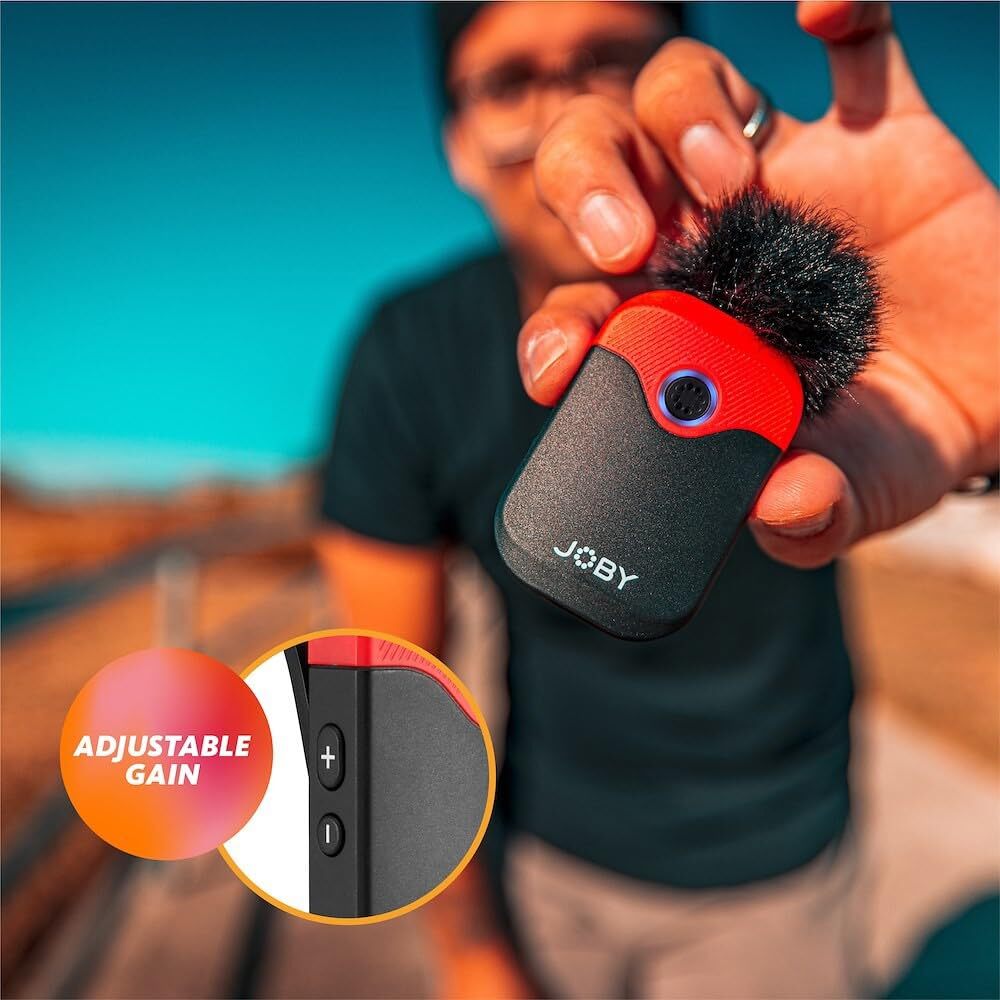 Joby Wavo Air 2.4Ghz Wireless Microphone System with Two Transmitters Designed M