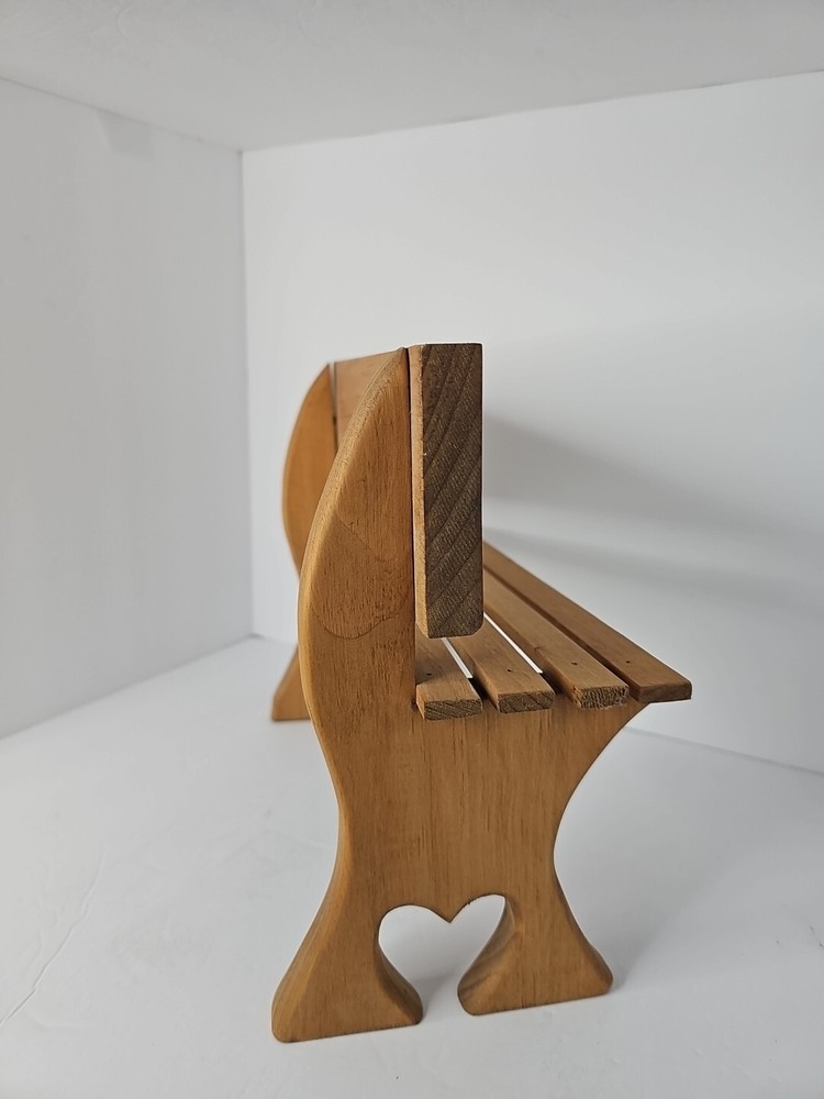 Handcrafted "I HEART DOLLS" Decorative Bench