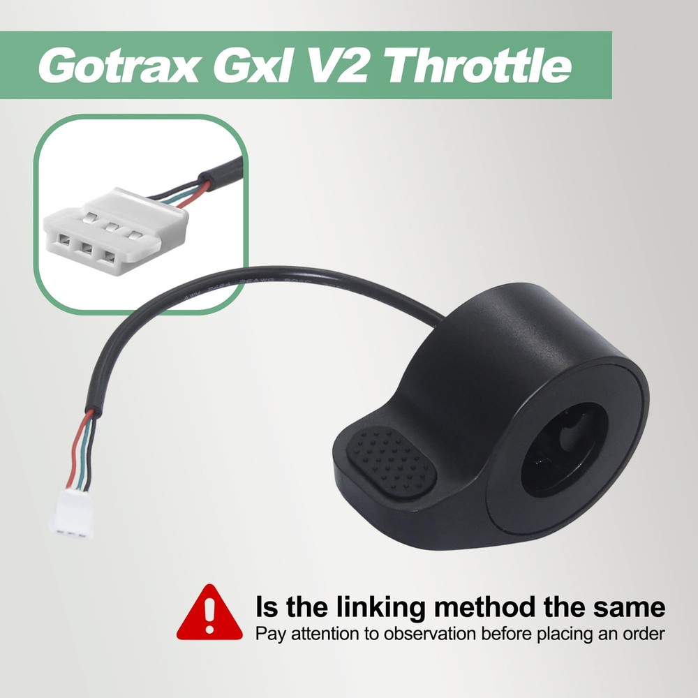 Electric Scooter Thumb Throttle Replacement with Female Plug, Compatible wit...