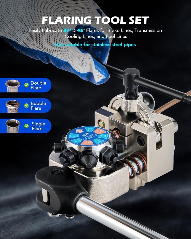 Brake Line Flaring Tool Kit Double Bubble Professional Set