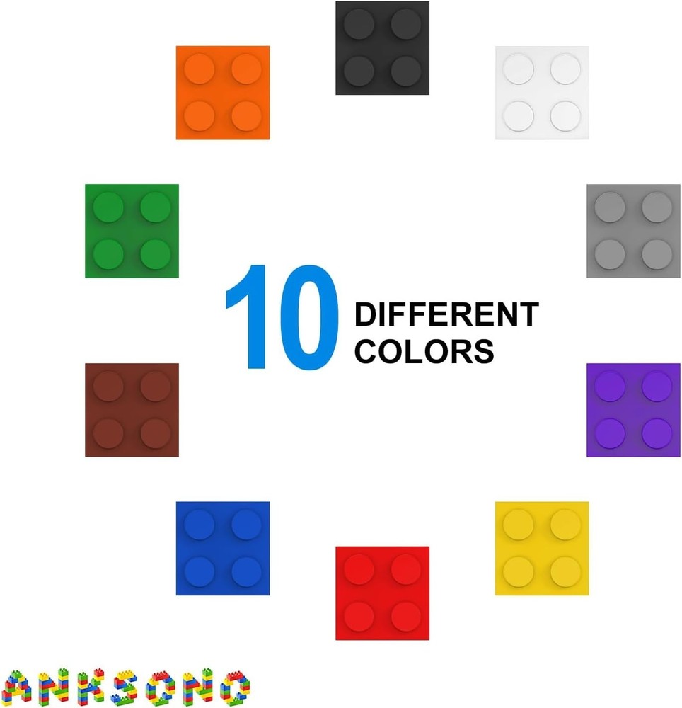 1500-Piece Building Bricks Set with Accessories
