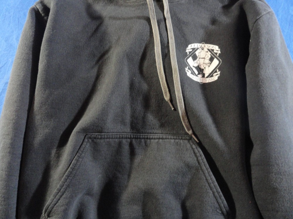 DISCONTINUED FORT JACKSON BASIC COMBAT TRAINING BLACK HOODIE UNIT MEDIUM