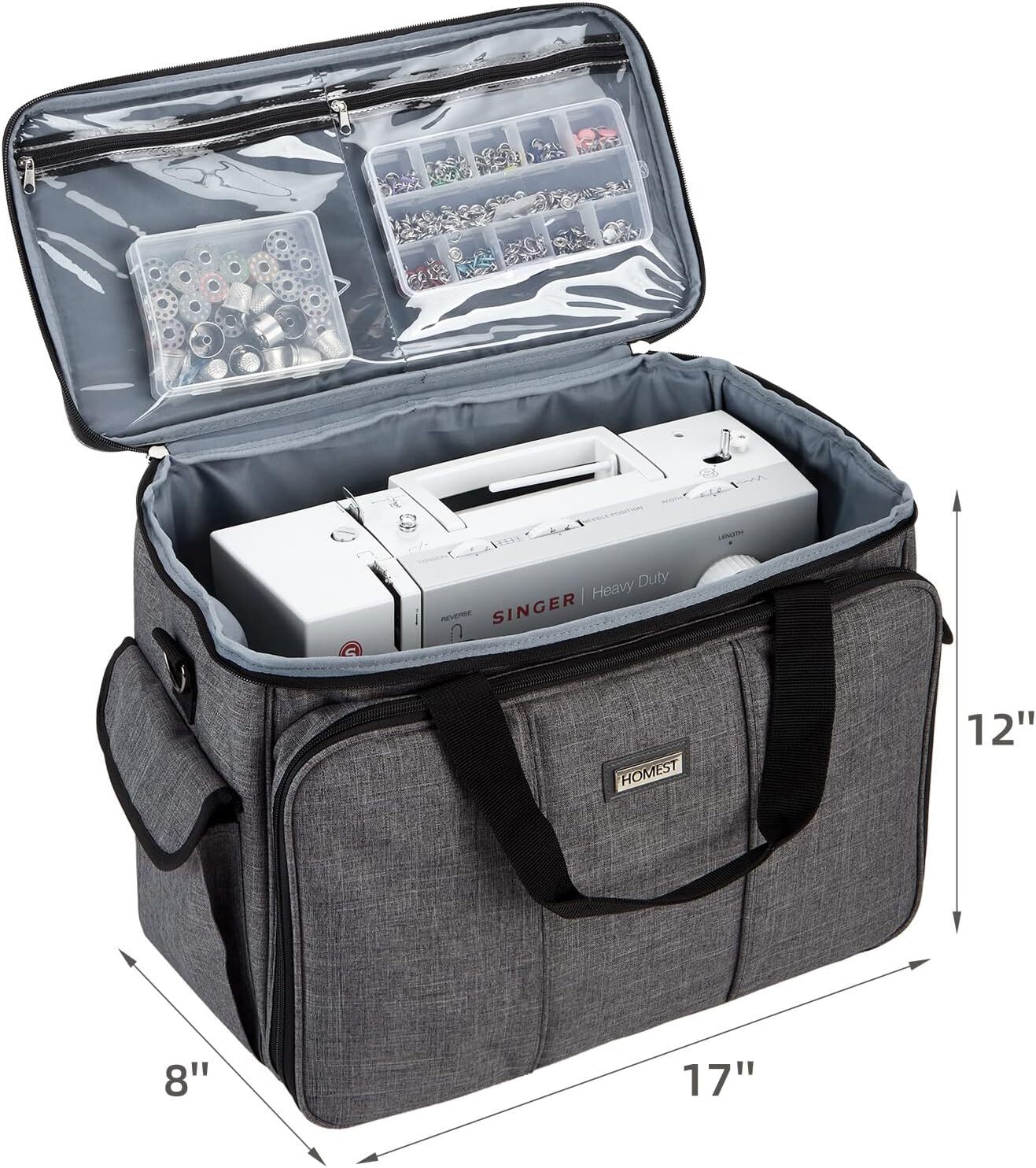 Singer Universal Sewing Machine Tote Storage Case Carry Bag