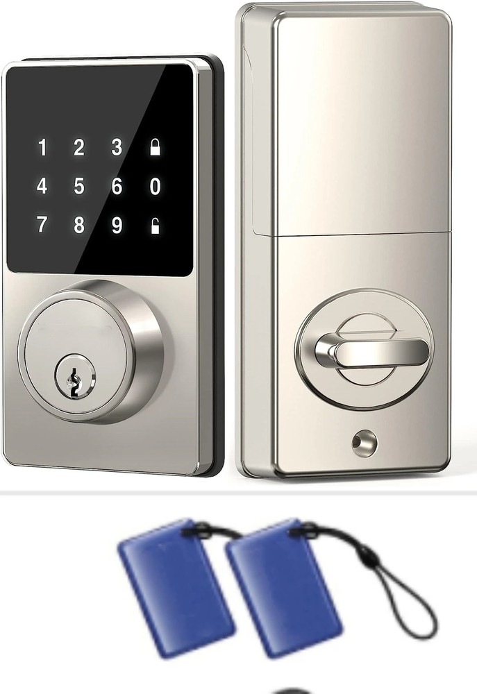 New Smart Locks with password, Keyless Entry Door Lock with Touchscreen Keypads