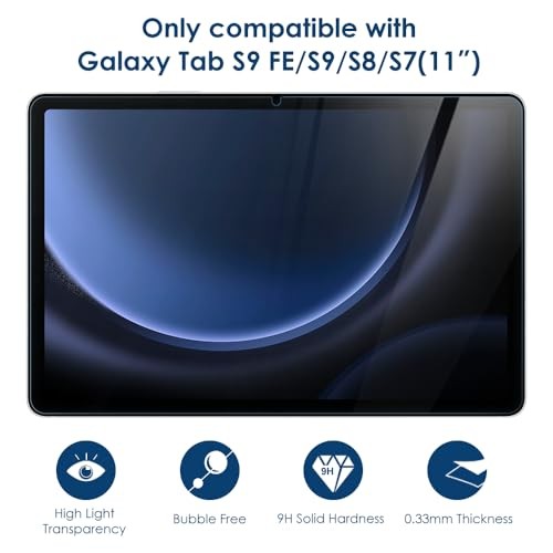 2-Pack Screen Protector Compatible with Samsung Galaxy Tab S9 FE 10.9"/ S9/