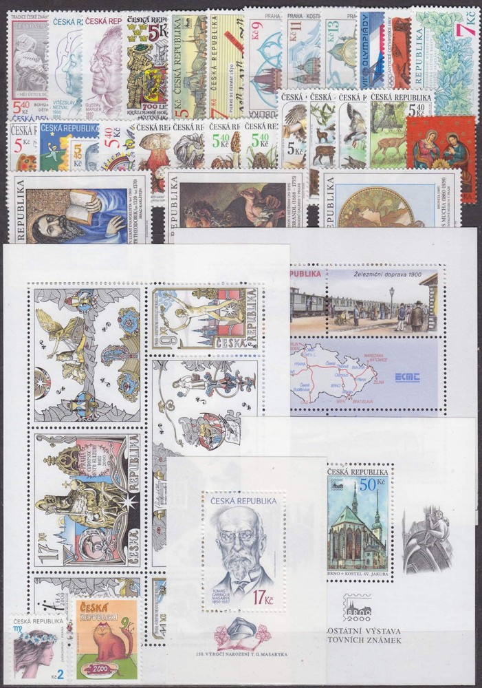 CZECH REPUBLIC - 1993-2000 COMPLETE COLLECTION with SHEETS - **MNH**