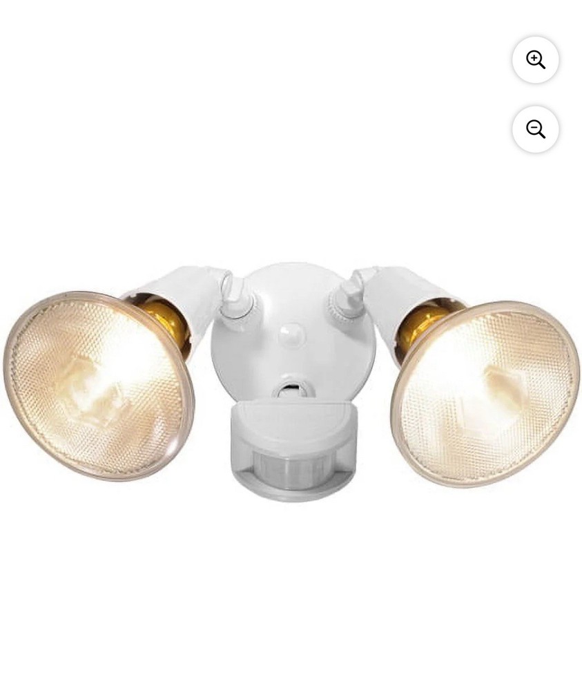 Brinks 180-Degree Motion Activated Security Light, White Finish