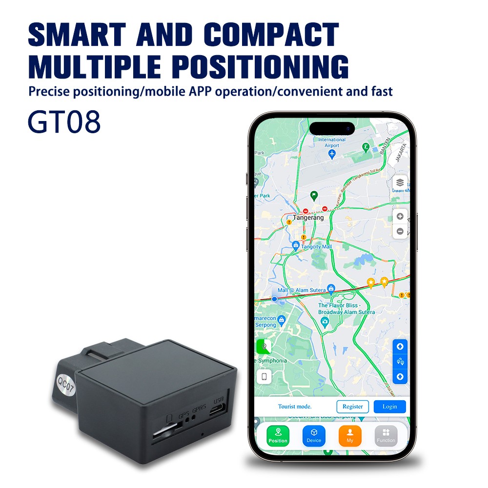 4G LTE GPS Tracker Real-time Positioning OBD Tracker Support IOS & Android Apps