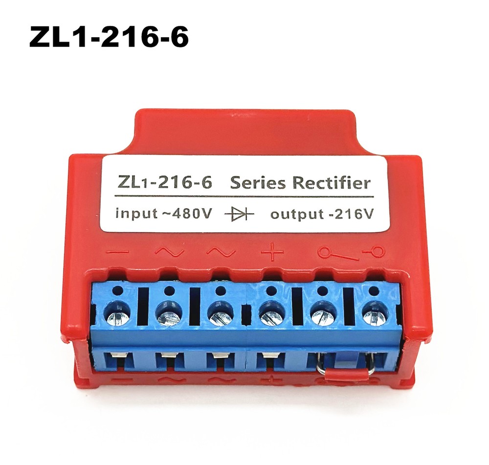 ZL1-216-6 Series Rectifier input ~480V output -216V half-wave brake module