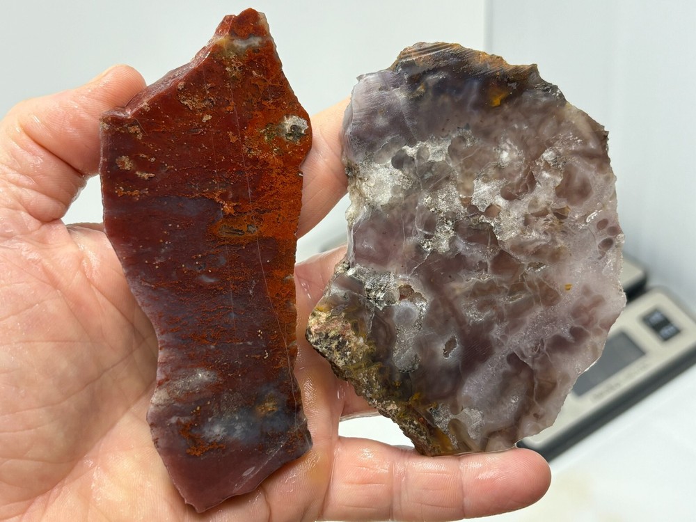 Mexican Cathedral Agate Slabs Cabbing Lapidary Combo Ship Avail