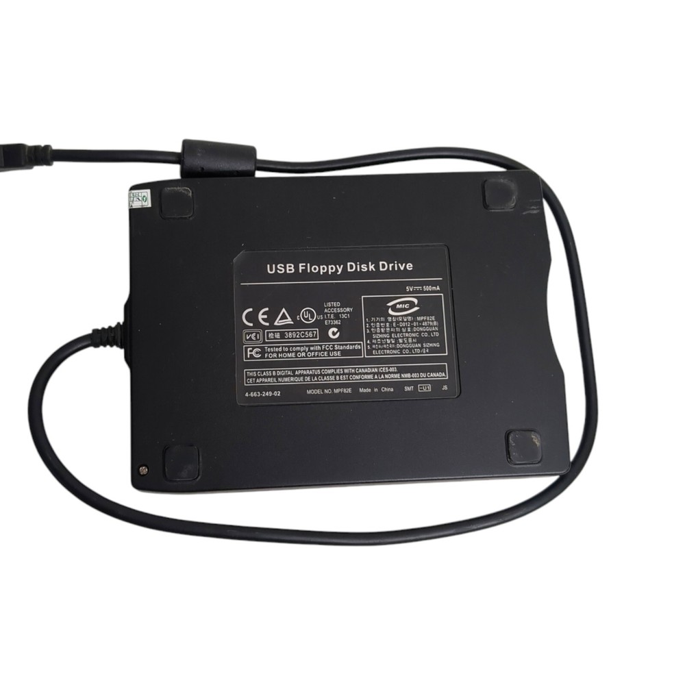 Moving Star USB Portable Diskette Drive - Tested & Working