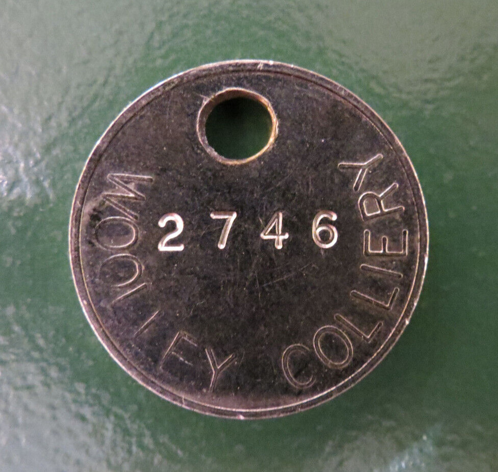 WOOLLEY Colliery Pit Check Tally - marked WOOLLEY COLLIERY 2746