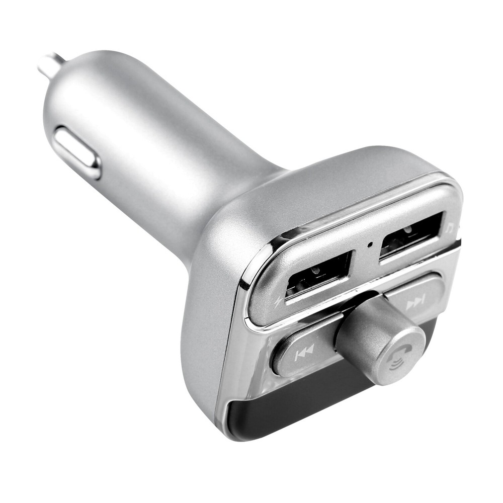 Car FM Transmitter Car Kit Wireless 3.4A Dual USB Charger Audio MP3 Player MIC