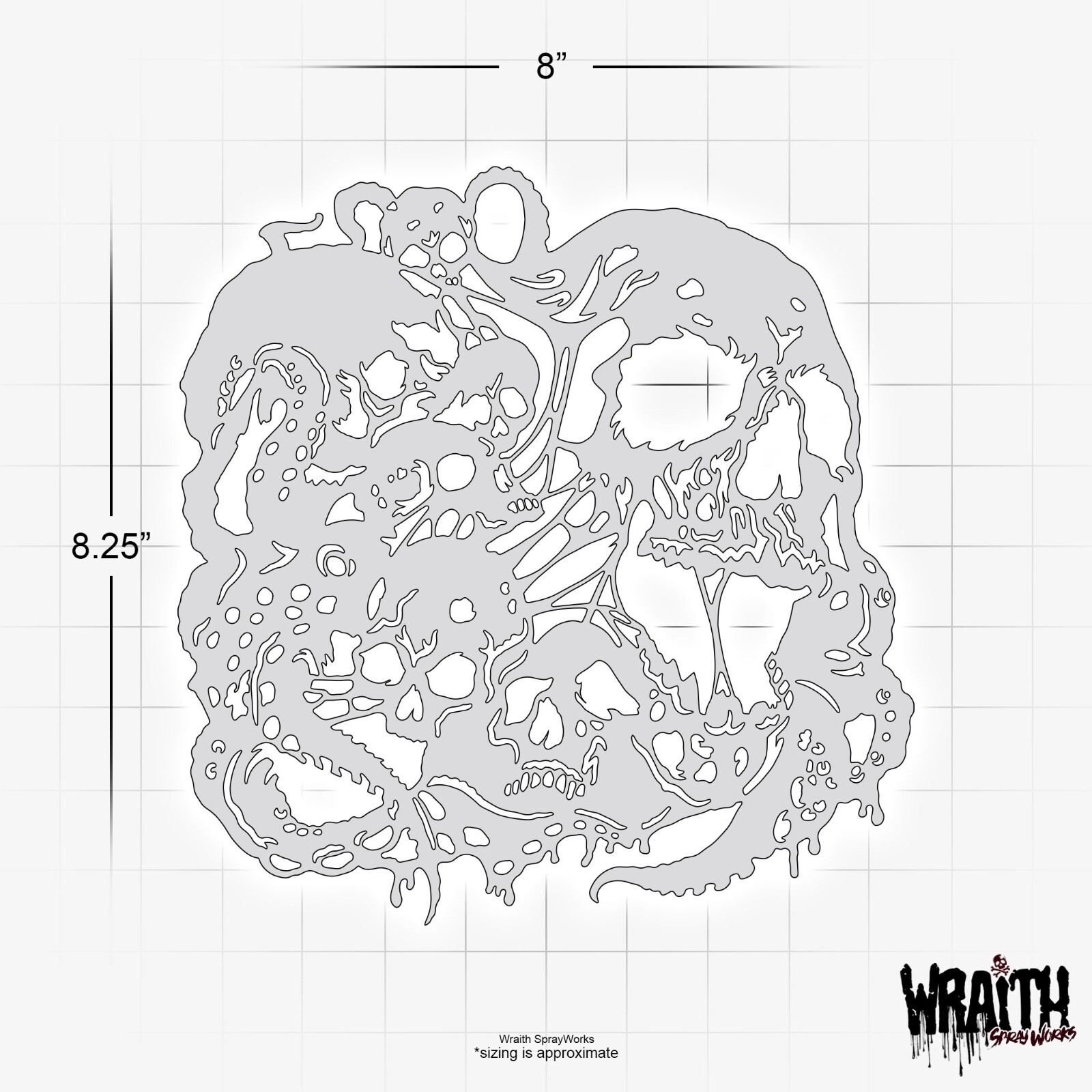 Horror From the Deep #3 - Reusable Airbrush Stencil Template