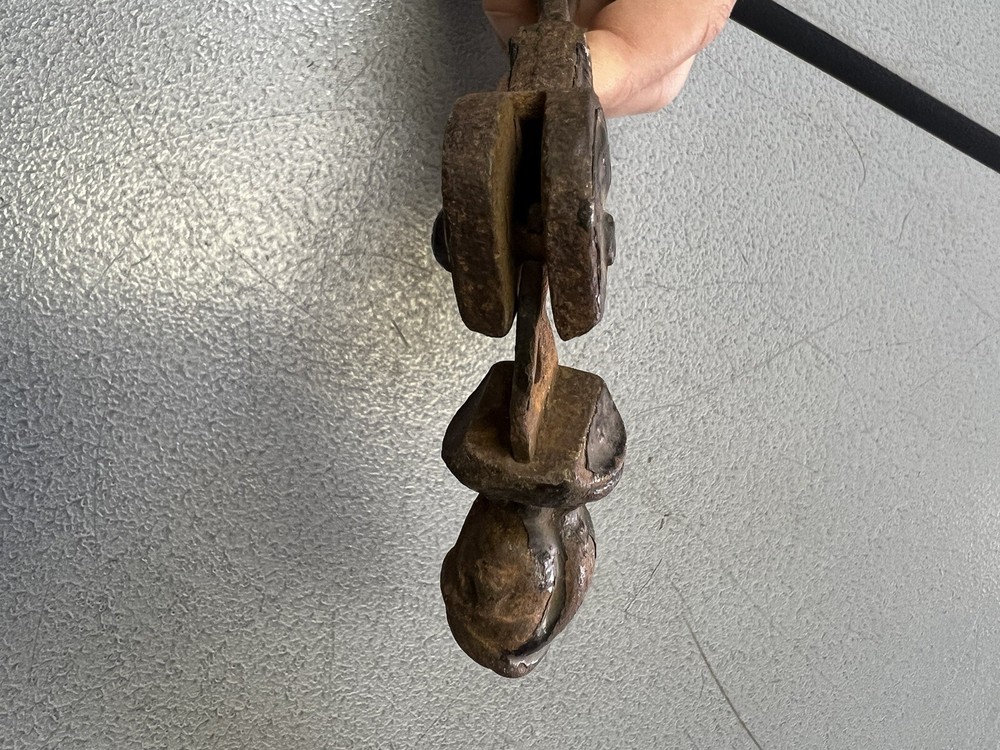 Antique Cast Iron Figural Window Shutter Lock