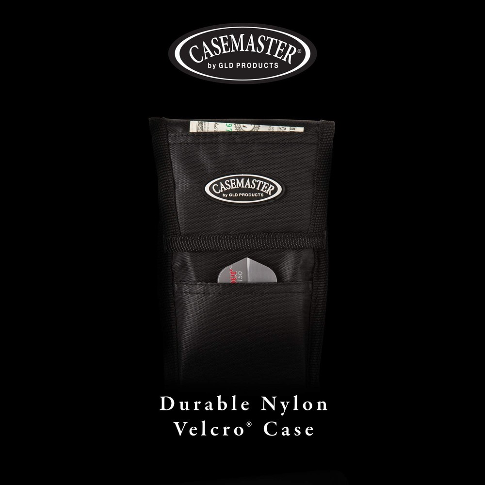 Casemaster Single Black Dart Case with Solid Plastic Insert and Flexible,