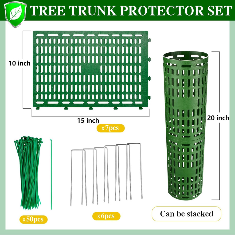 7 Pack Tree Trunk Protector Guard, Expandable Tree Wraps to Protect Bark, Heavy