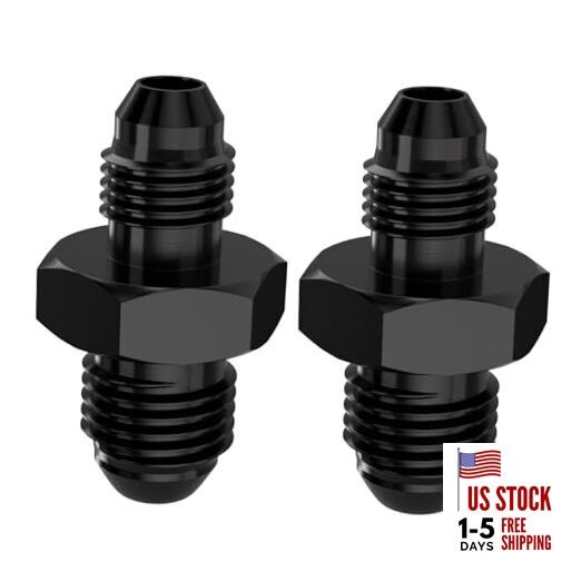 4AN External Thread to 3AN Flared Coupler Union Fitting, Aluminum AN4-AN3
