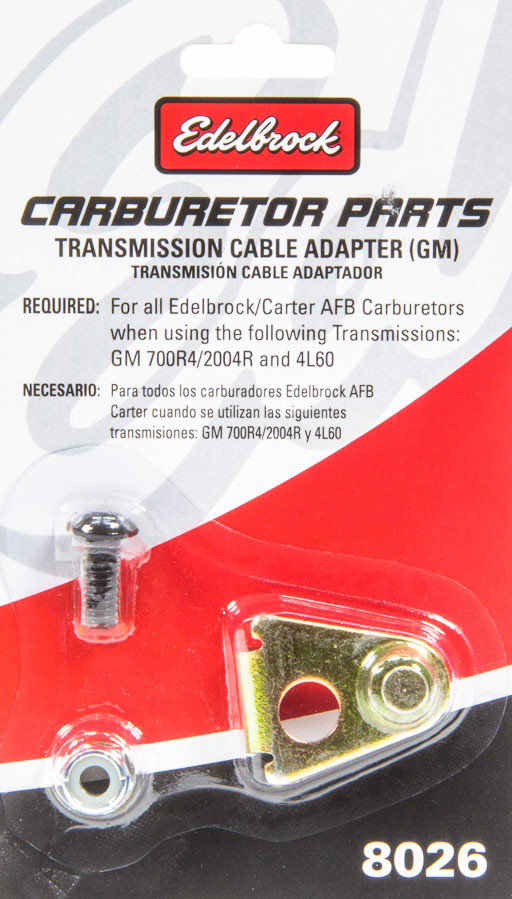 EdelBrock 8026 Bracket GM Trans Kickdown Cable Adapter Fits 2004R 700R4 4L60