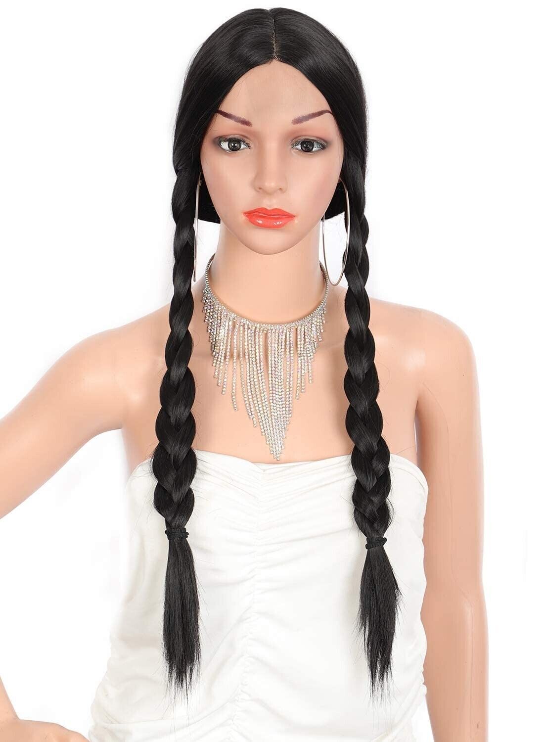 Long Straight Black Wig Synthetic Natural Long Black Full Wigs for Women 26in US
