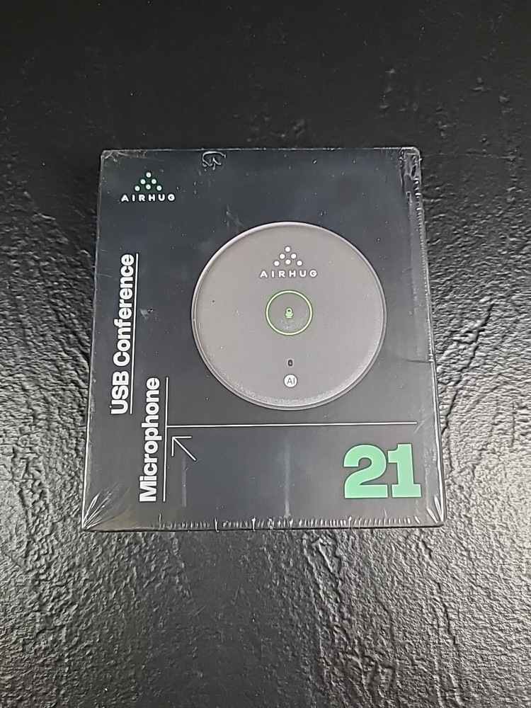 Airhug 21 USB Microphone Desktop Computer Mic Mute Button with LED Indicator New