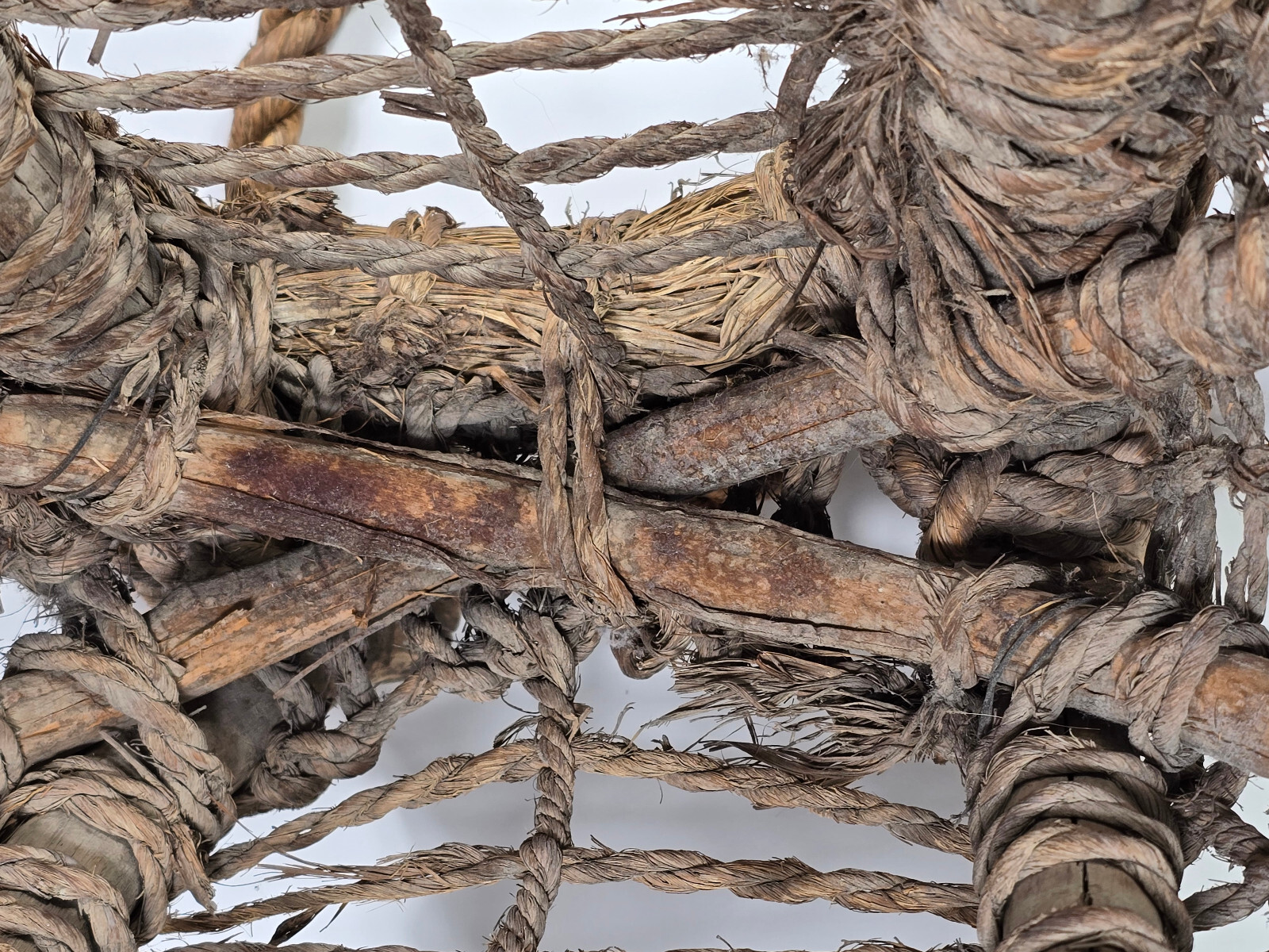 Antique 1920's Era Pacific Northwest Salish Native Handmade Large Burden Basket