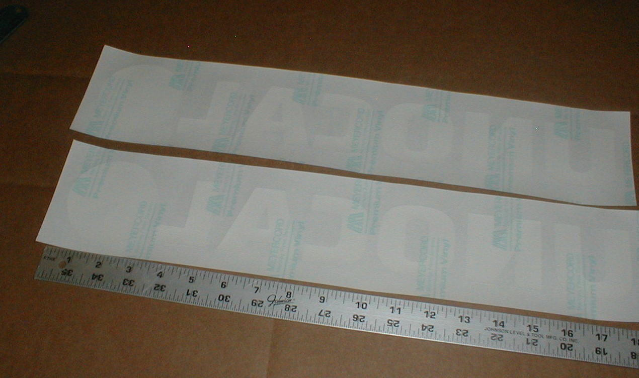 NOS Vtg Unocal gas station dealer Union 76 diecut racing decal sticker 18" Pair