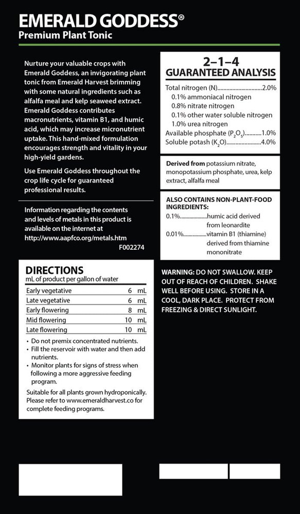 Emerald Goddess (1 Quart)