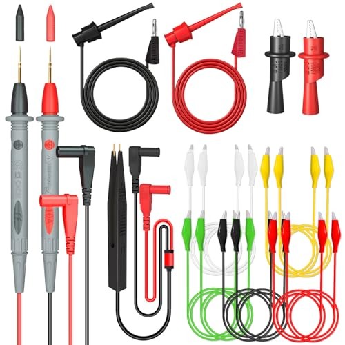 Electrical Multimeter Test Leads Set with Alligator Clips Crocodile Test Kit-4